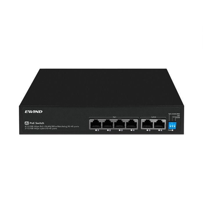 4*FE PoE+ 2*FE Unmanaged PoE Switch(60W)