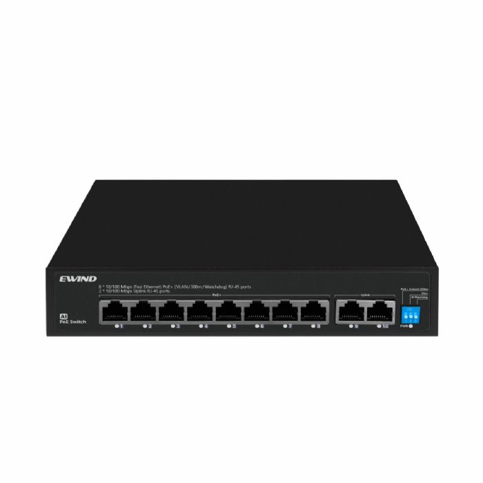 8*FE PoE+ 2*GE Unmanaged PoE Switch(96W)